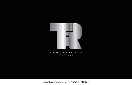 TR RT UND R Abstraktes Anfangsbuchstabenalphabet des Monogrammes Logo-Design