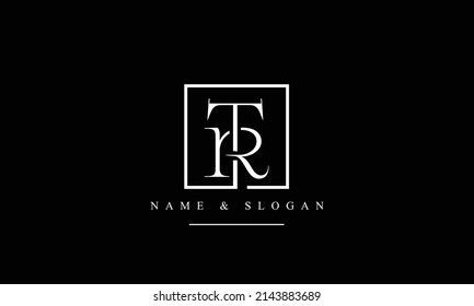 TR, RT, T, R abstract letters logo monogram