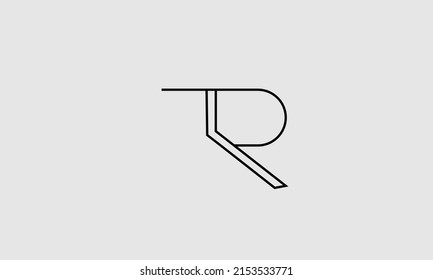 TR RT T R abstract vector logo monogram template
