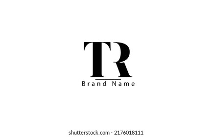TR RT T R abstract vector logo monogram template