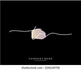 TR T R Initial handwriting logo template