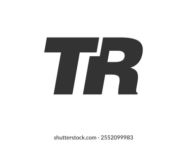 TR Techno Editable Font Logo For Corporate Branding. Bold, Futuristic Design With Unique Typographic Ideas. Minimal Custom Type And Dynamic Letter Variations For Promotion, Printing, And Book Titles