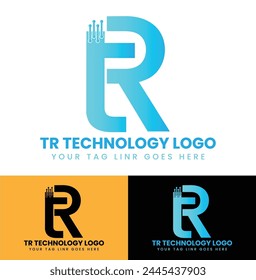 TR Technology Logo Design , Vector Design