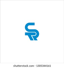 TR or TRS logo initial letter design template