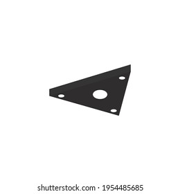 Tr-3b Black Triangle Ufo Vector On A White Background