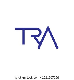 TRA letter logo design vector