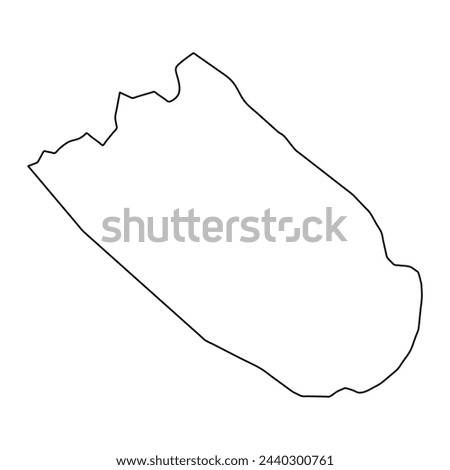 Tra Vinh province map, administrative division of Vietnam. Vector illustration.