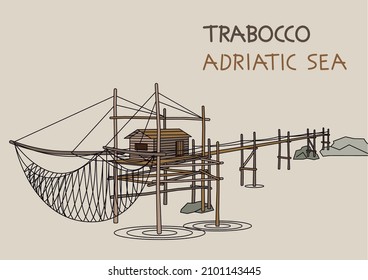 Trabocco of the Adriatic Sea Abruzzo Italy