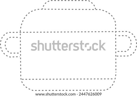 trac and color pan for design your Kindergarten worksheet.