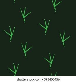 Trace of Birds, Seamless Vector Pattern.