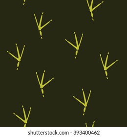Trace of Birds, Seamless Vector Pattern.