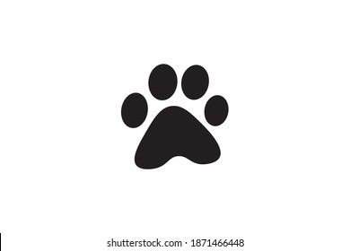 Trace von den Katzenpasten Symbol in trendigem, flachem Stil einzeln auf weißem Hintergrund. Für Ihr Webdesign, Logo, App, UI. Vektorgrafik, EPS10.
