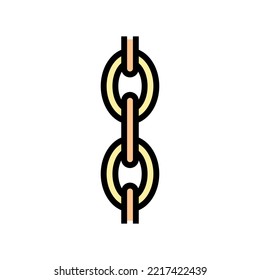 vector de icono de color de cadena de seguimiento. señal de cadena de seguimiento. ilustración de símbolo aislado