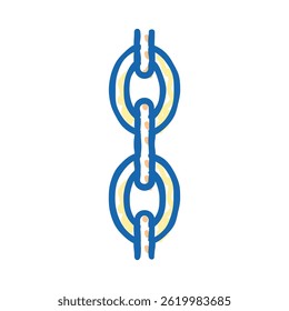 trace chain doodle icon sketch vector. trace chain sign. isolated symbol illustration