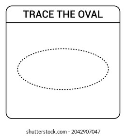 trace the circle worksheet preschool. Kindergartens educational game for kids