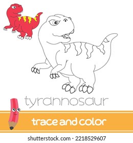 trace and color animals for kids activity