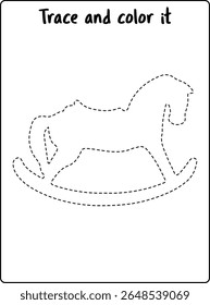 Trace and Color Christmas Bells Activity