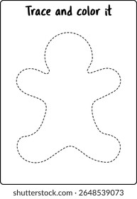 Trace and Color Christmas Bells Activity