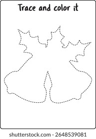 Trace and Color Christmas Bells Activity