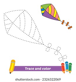 Spur und Farbe für Kinder, Drachenvektorgrafik