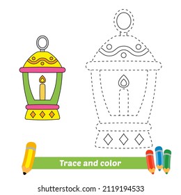Rastreo y color para los niños, vector de faros