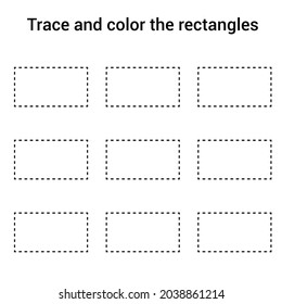 trace and color the rectangles