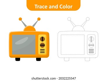 Titel und Farbe, FernsehVektorgrafik