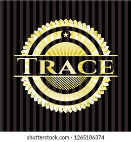 Trace gold emblem or badge
