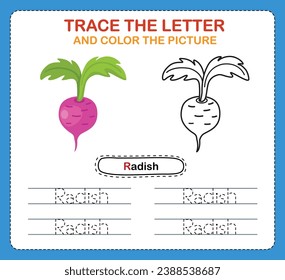 Trace letters of english alphabet and coloring book.Handwriting practice for preschool kids