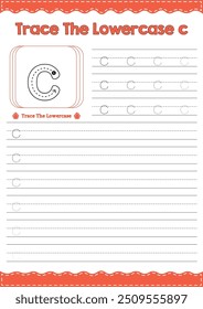 Trace The Lowercase Latter - c