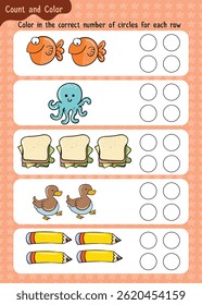 Trace Numbers, Count and Color
