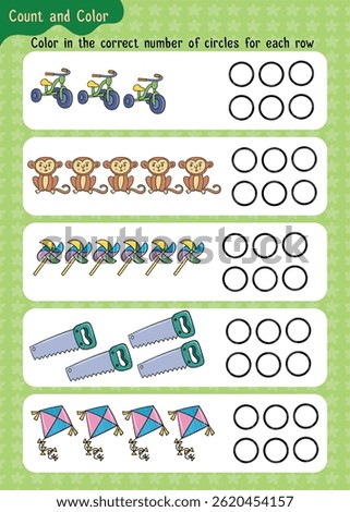 Trace Numbers, Count and Color