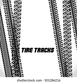 Trace of off road tires. Vector illustration EPS10. 