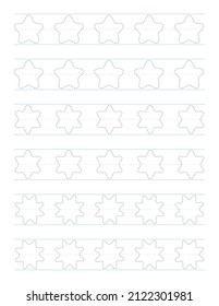 Trace shapes worksheet for kids