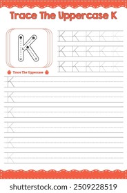 Rastrear o alfabeto K em maiúsculas