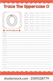 Trace the Uppercase Alphabet O