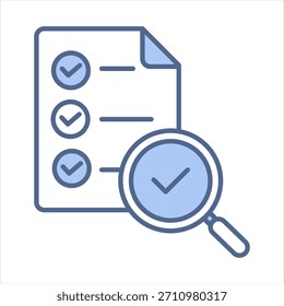 Ilustração do Vetor de Ícone Azul de Rastreabilidade