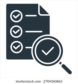 Trazabilidad Icono de glifo Ilustración vectorial