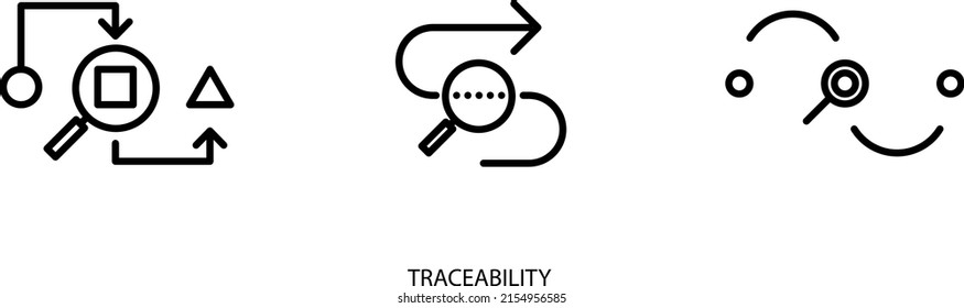 Traceability icon , vector illustration