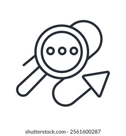 traceability icon. vector.Editable stroke.linear style sign for use web design,logo.Symbol illustration.