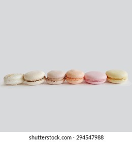 Traced photo of macarons. Vector food clip art. Cute macaroons.
