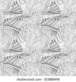 Tracery binary monochrome pattern. Mehendi carpet design. Neat even harmonious calming doodle texture. Also seamless. Indifferent discreet. Ambitious bracing usable, curved doodling mehndi. Vector.