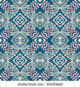 Tracery colorful pattern. Mehendi carpet design. Neat even harmonious calming doodle texture. Also seamless. Indifferent discreet. Ambitious bracing usable, curved doodling mehndi. Vector.