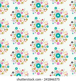 tracery of flower vector background