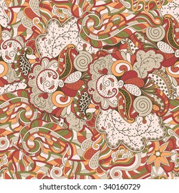 Tracery seamless calming pattern. Mehendi design. Neat even pastel harmonious doodle texture. Algae sea motif. Indifferent discreet. Ambitious bracing usable, curved doodling mehndi. Vector.