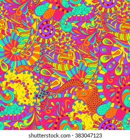 Tracery seamless calming pattern. Mehendi design. Neat even colorful harmonious doodle texture. Algae sea motif. Indifferent discreet. Ambitious bracing usable, curved doodling mehndi. Vector.