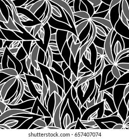 Tracery seamless pattern. Curved doodling background. Vector.Mehndi tracery pattern, colorful seamless, handmade texture ethnic