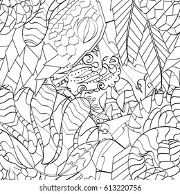 Tracery seamless pattern. Mehndi design. Ethnic monochrome binary doodle texture. Curved doodling black and white background. Vector