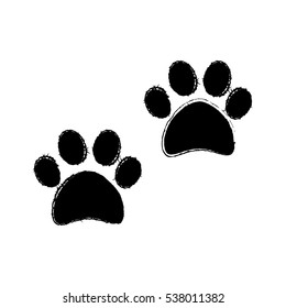 traces of animals Icon Vector Illustration