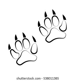 traces of animals Icon Vector Illustration
